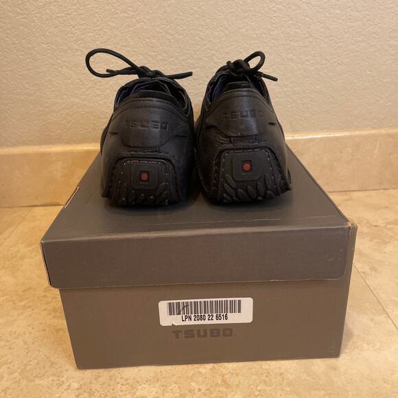 Tsubo Phad D3-01 Men’s Black Leather Shoes | Size 10 | Vintage | New in Box - Picture 7 of 13